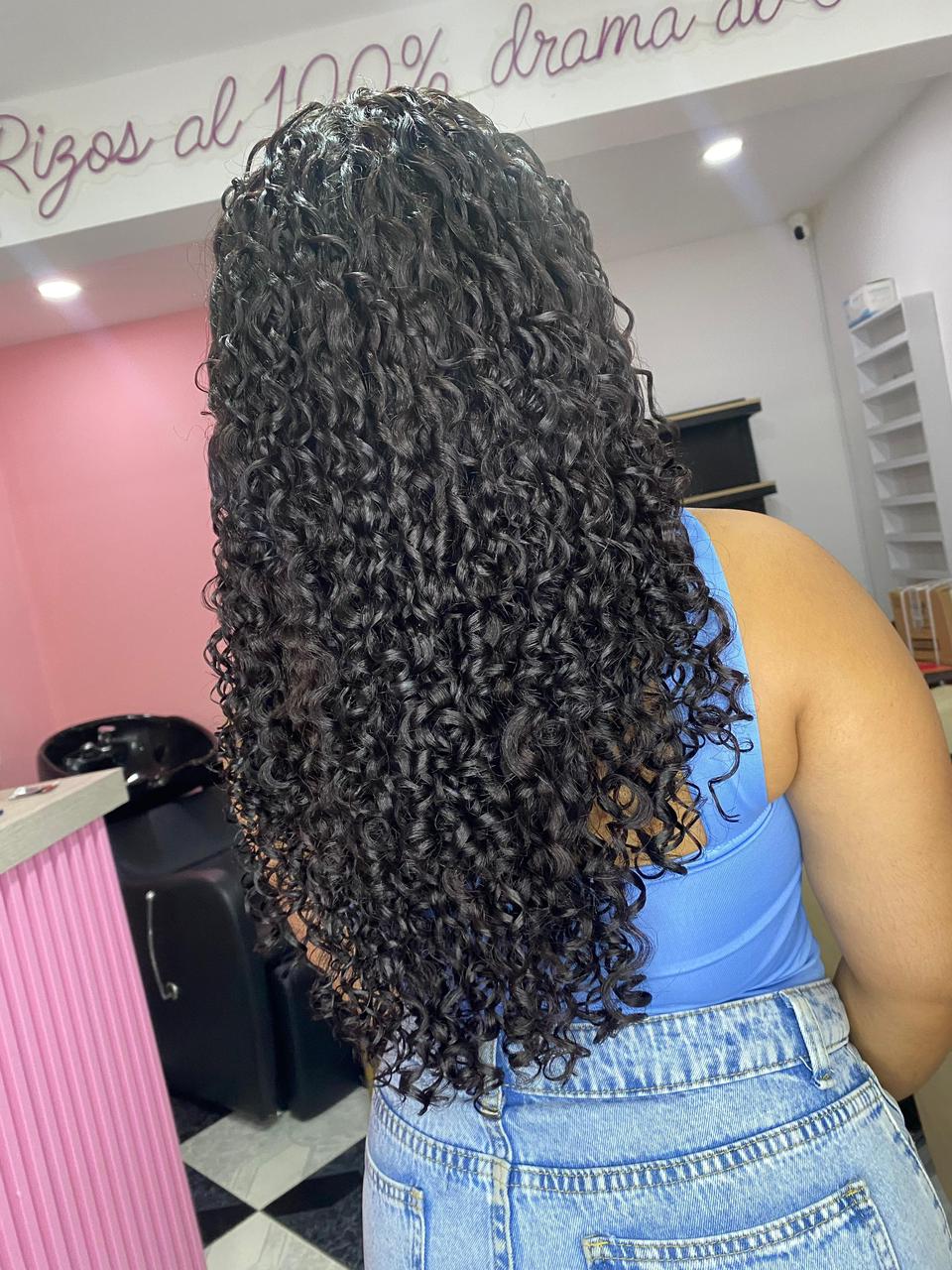 Resultado de definición en cabello rizado largo